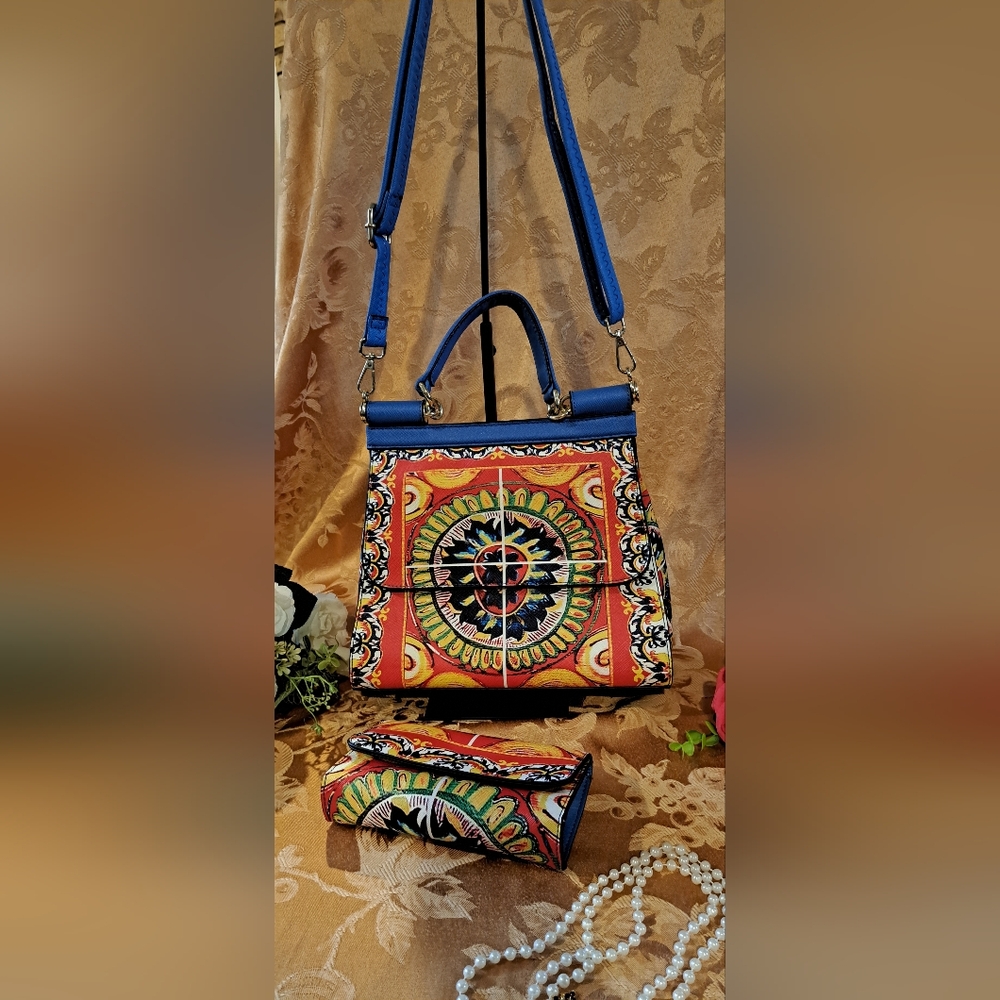 Vibrant Multicolor Patterned Women's Shoulder Bag - image 3